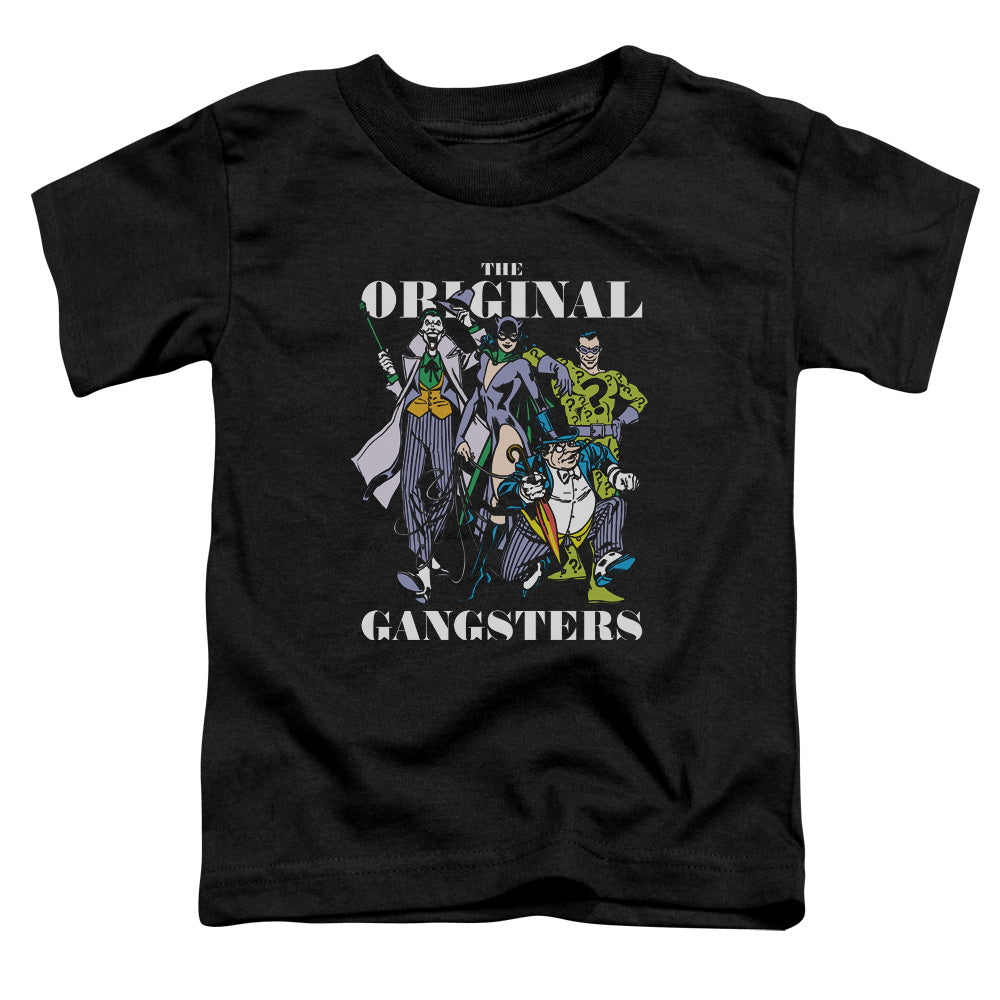 DC Comics Original Gangsters Toddler Kids Youth T Shirt Black