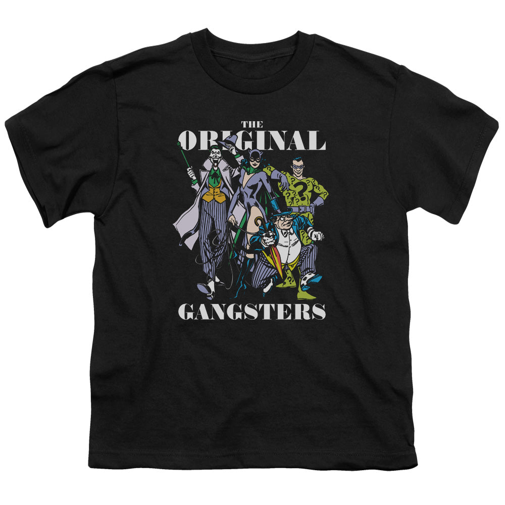 DC Comics Original Gangsters Kids Youth T Shirt Black