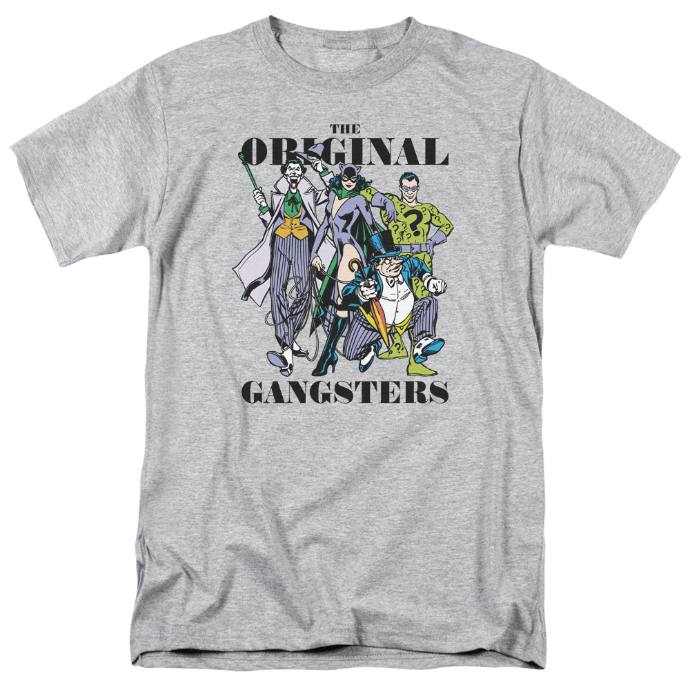 DC Comics Original Gangsters Mens T Shirt Athletic Heather
