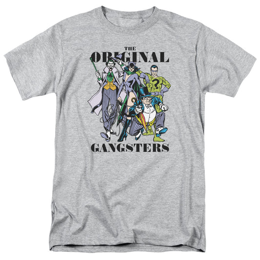 DC Comics Original Gangsters Mens T Shirt Athletic Heather
