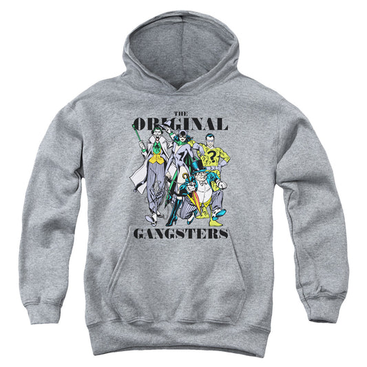 DC Comics Original Gangsters Kids Youth Hoodie Athletic Heather