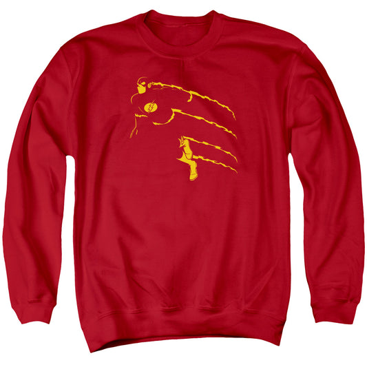 DC Comics Flash Flash Min Mens Crewneck Sweatshirt Red