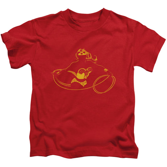 DC Comics Wonder Min Juvenile Kids Youth T Shirt Red 