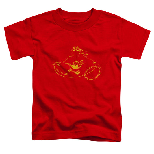 DC Comics Wonder Min Toddler Kids Youth T Shirt Red