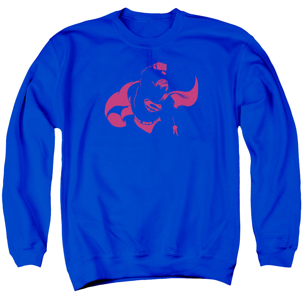 DC Comics Super Min Mens Crewneck Sweatshirt Royal Blue
