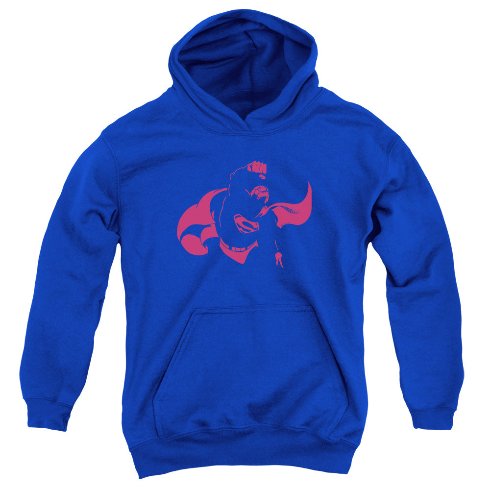 DC Comics Super Min Kids Youth Hoodie Royal Blue