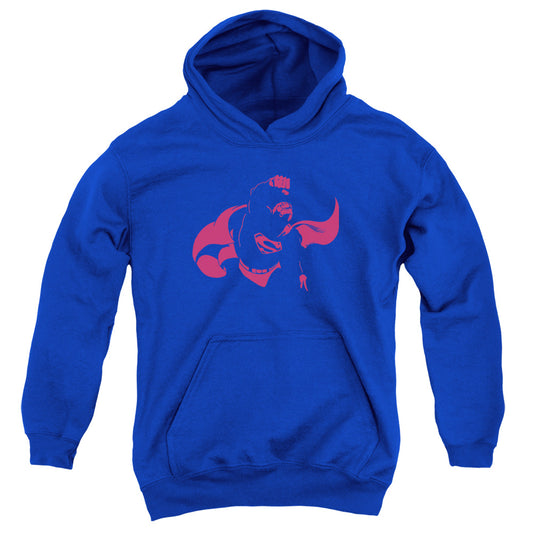 DC Comics Super Min Kids Youth Hoodie Royal Blue