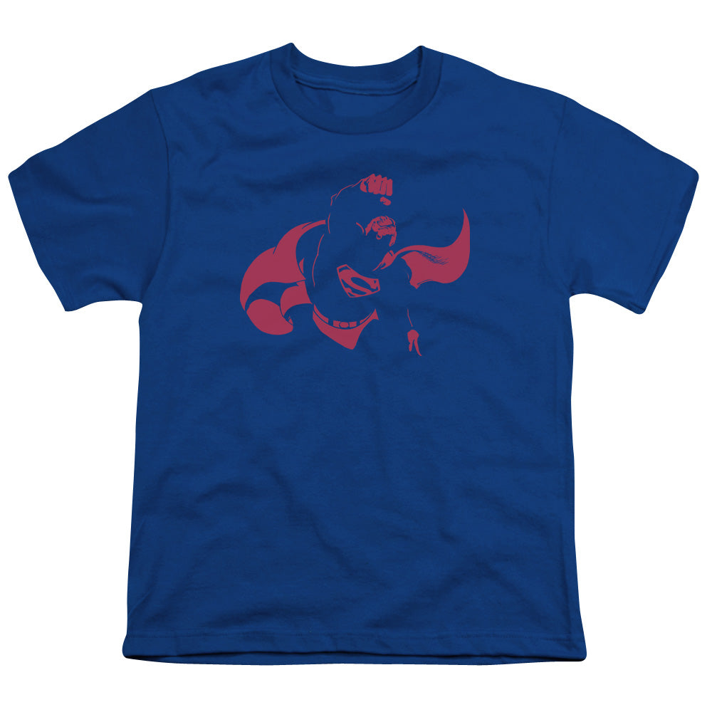 DC Comics Super Min Kids Youth T Shirt Royal Blue