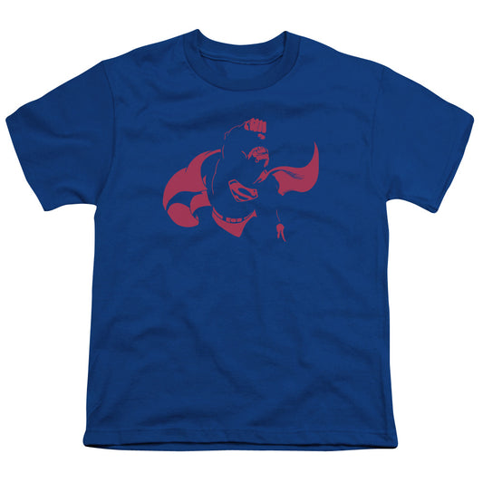 DC Comics Super Min Kids Youth T Shirt Royal Blue