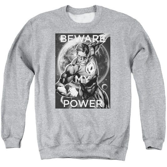 DC Comics Power Mens Crewneck Sweatshirt Athletic Heather