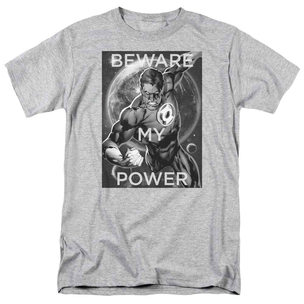 DC Comics Power Mens T Shirt Athletic Heather
