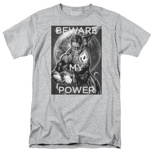 DC Comics Power Mens T Shirt Athletic Heather