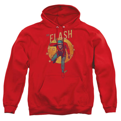 Dc Flash Circle & Stars Mens Hoodie Red