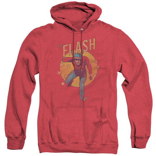 DC Comics Flash Circle & Stars Heather Mens Hoodie Red