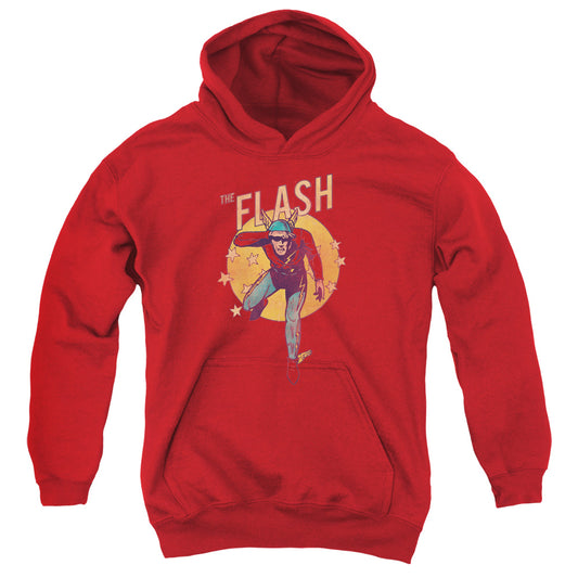 DC Comics Flash Circle & Stars Kids Youth Hoodie Red