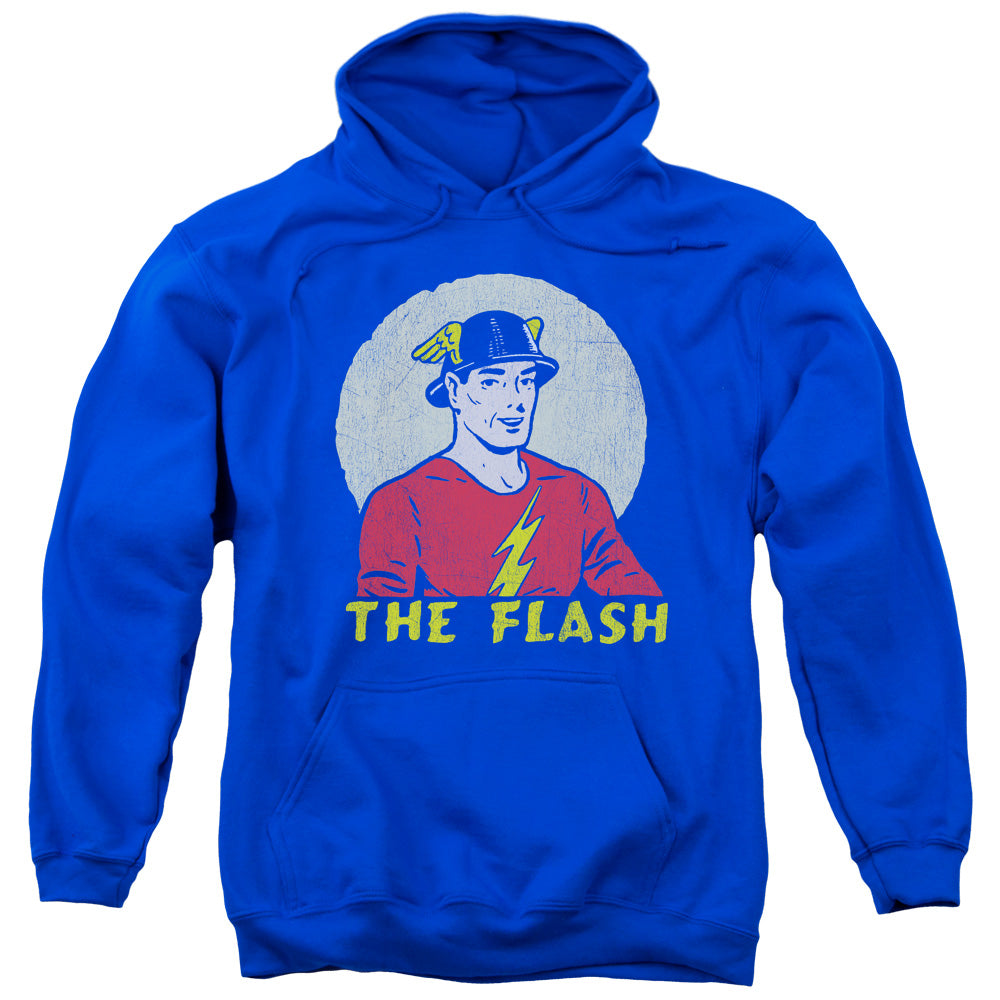 DC Comics Flash Faded Circle Mens Hoodie Royal Blue