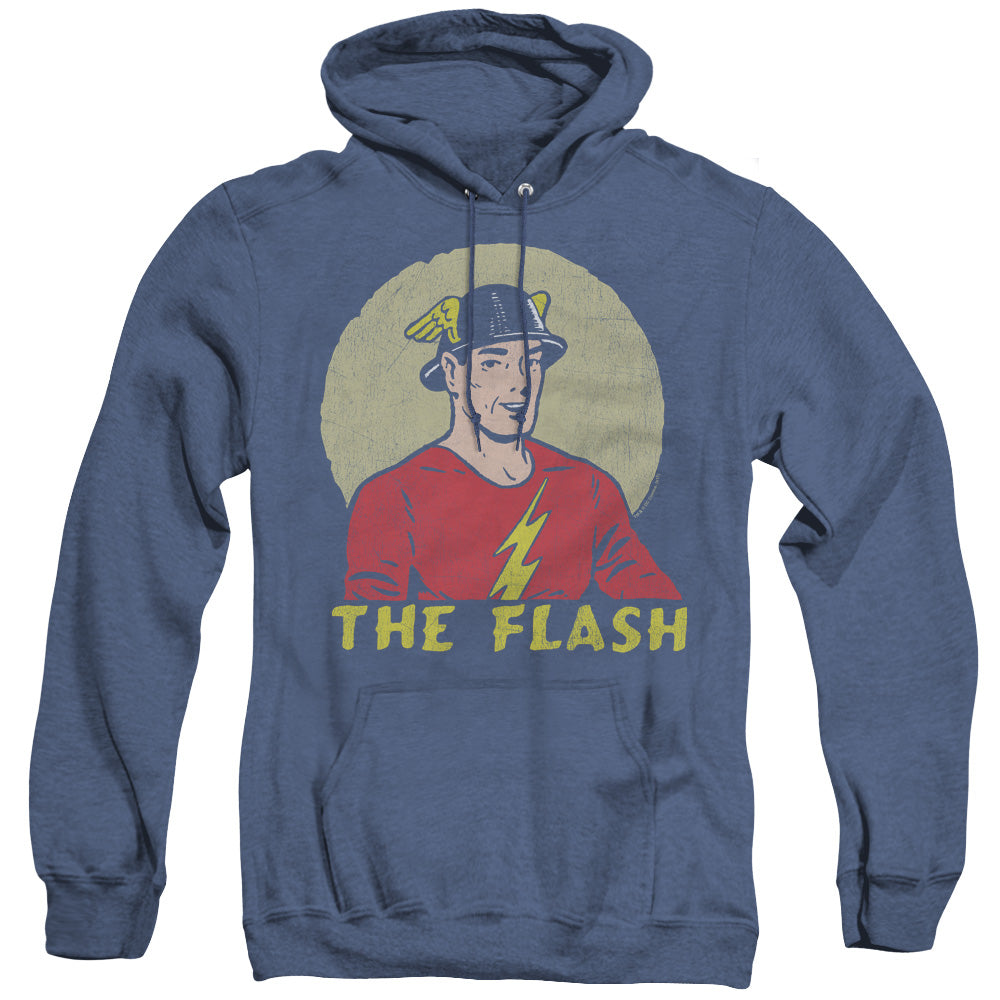 DC Comics Flash Faded Circle Heather Mens Hoodie Royal Blue