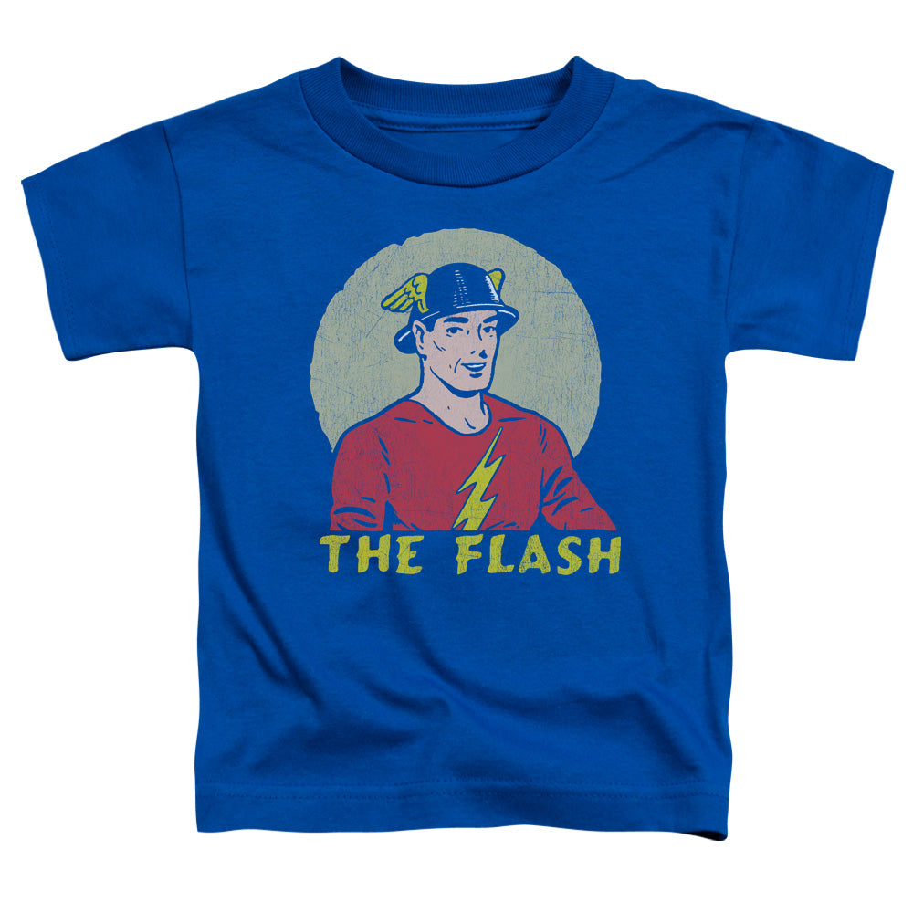 DC Comics Flash Faded Circle Toddler Kids Youth T Shirt Royal Blue