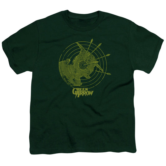 DC Comics Always on Target Kids Youth T Shirt Hunter Green