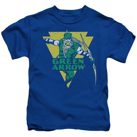 DC Comics Distressed Arrow Juvenile Kids Youth T Shirt Royal Blue 