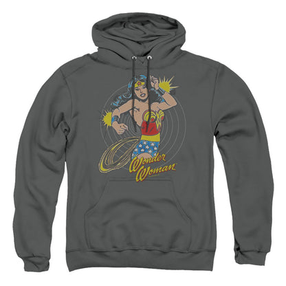 Dc Spinning Mens Hoodie Charcoal Officially Licensed