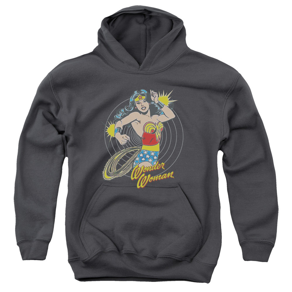 DC Comics Spinning Kids Youth Hoodie Charcoal