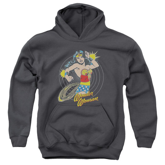 DC Comics Spinning Kids Youth Hoodie Charcoal