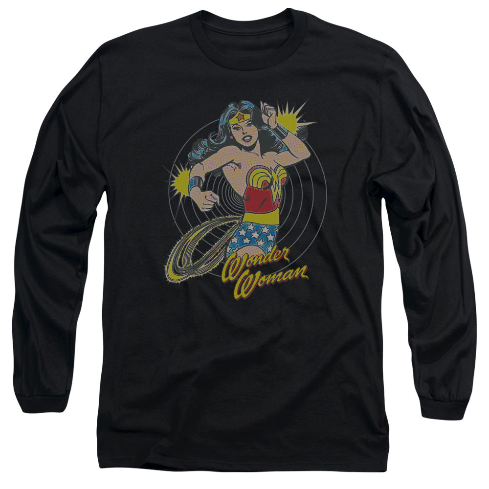 DC Comics Spinning Mens Long Sleeve Shirt Black