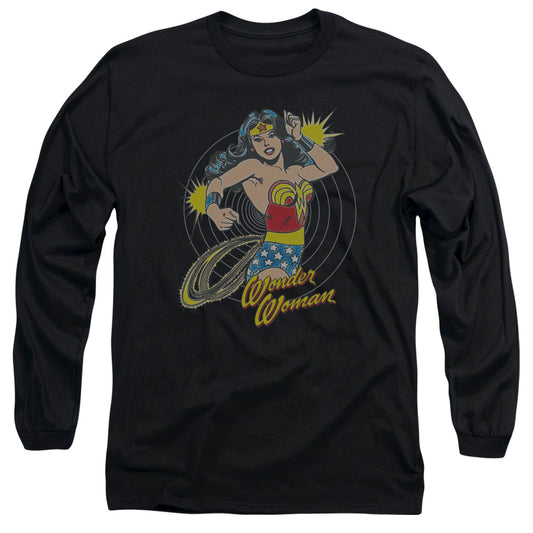 DC Comics Spinning Mens Long Sleeve Shirt Black