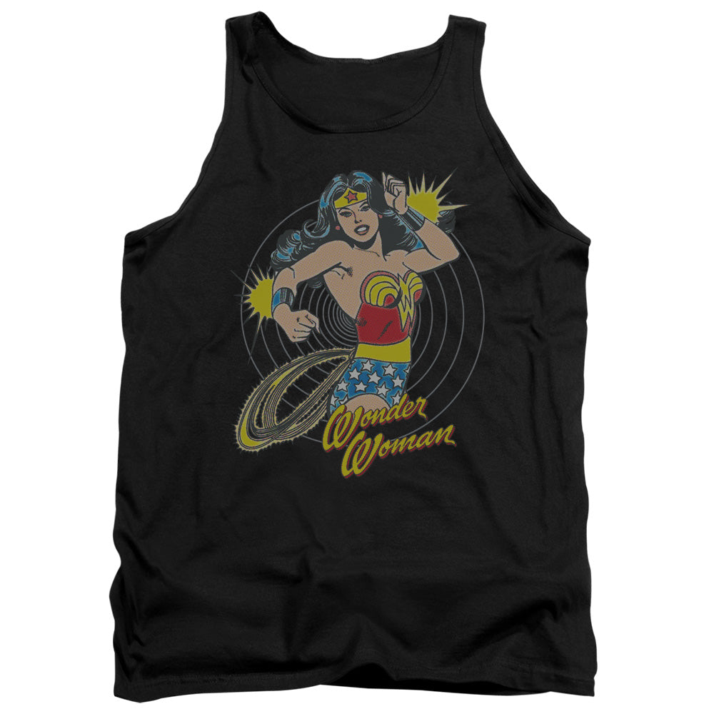 DC Comics Spinning Mens Tank Top Shirt Black