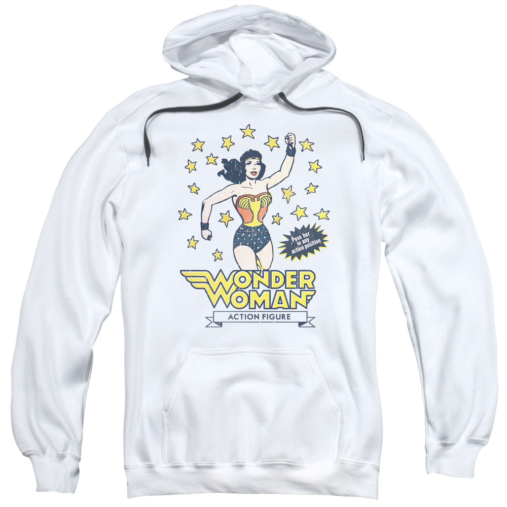 DC Comics Action Figure Mens Hoodie White