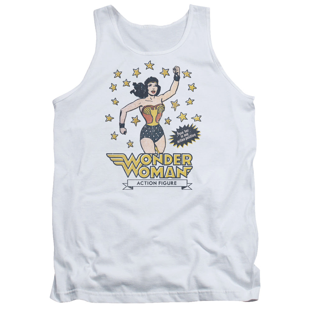 DC Comics Action Figure Mens Tank Top Shirt White