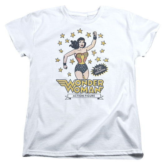 DC Comics Action Figure Womens T Shirt White