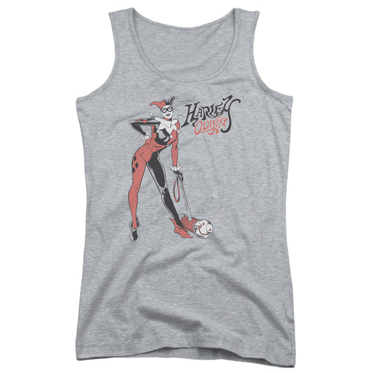 DC Comics Harley Hammer Womens Tank Top Shirt Athletic Heather