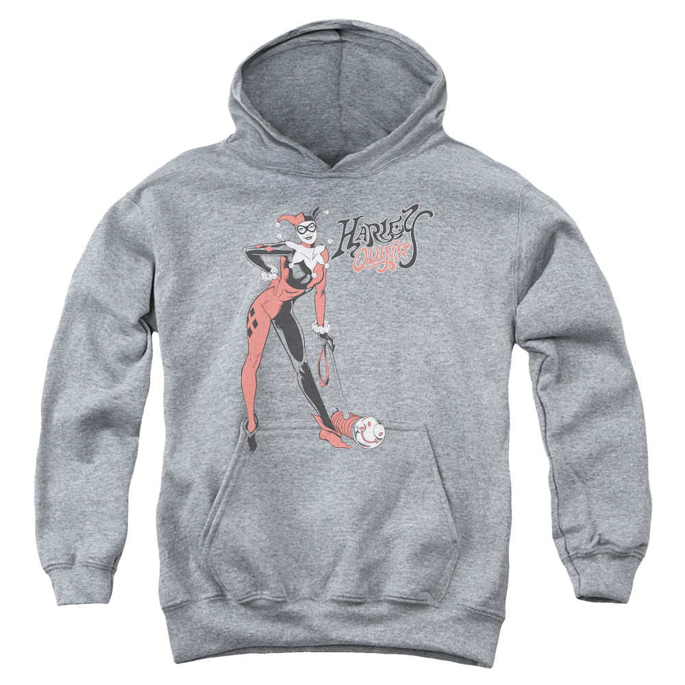 DC Comics Harley Hammer Kids Youth Hoodie Athletic Heather