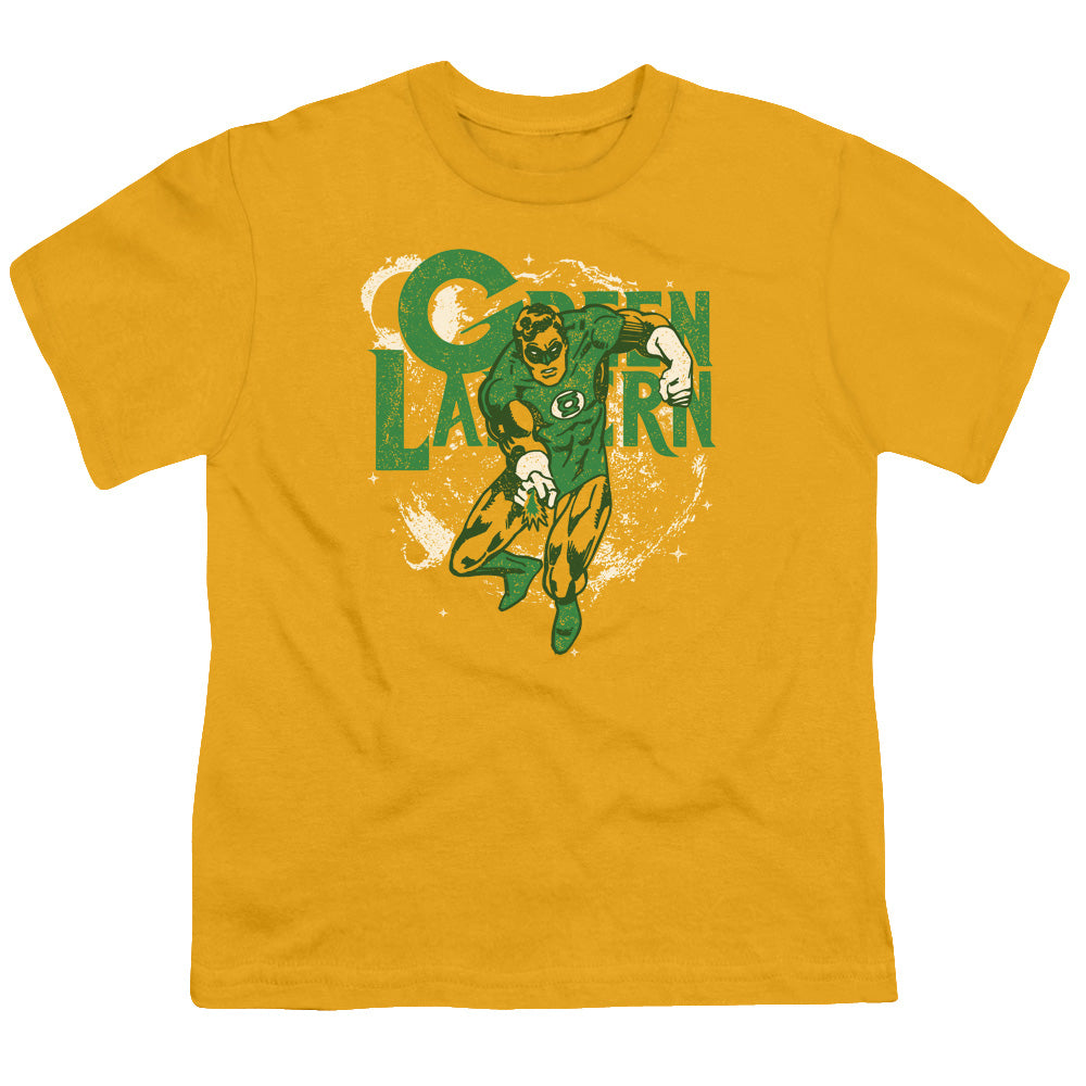 DC Comics Coic Strip Kids Youth T Shirt Gold