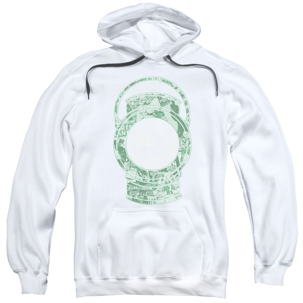DC Comics Lantern Cover Mens Hoodie White