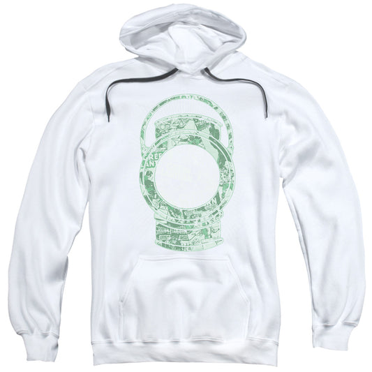 DC Comics Lantern Cover Mens Hoodie White