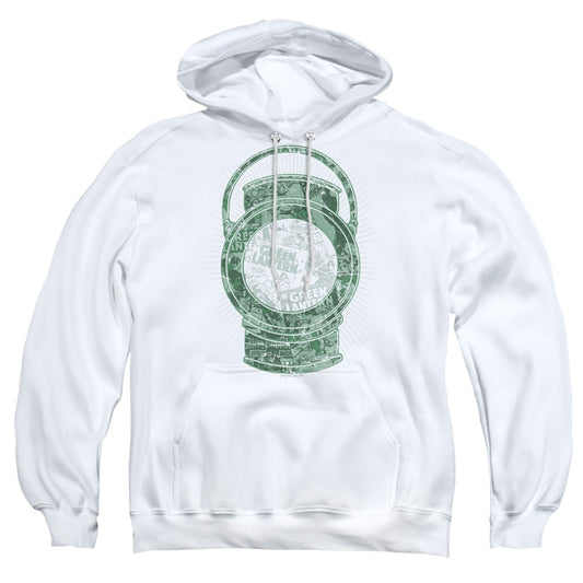 Dc Lantern Cover Mens Hoodie White Officially Licensed