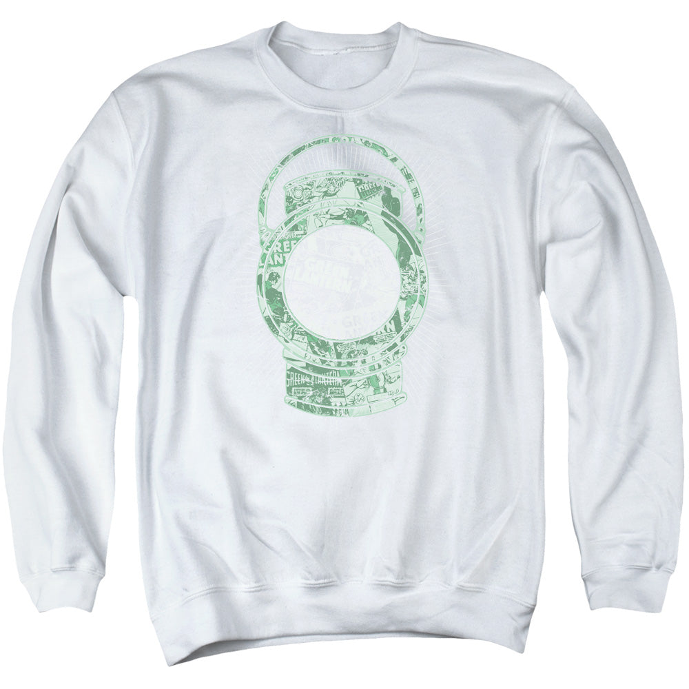 DC Comics Lantern Cover Mens Crewneck Sweatshirt White