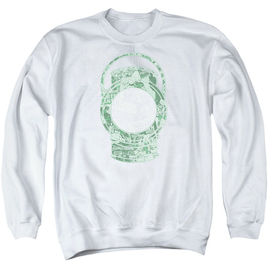 DC Comics Lantern Cover Mens Crewneck Sweatshirt White