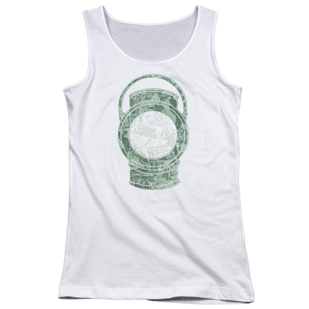 DC Comics Lantern Cover Womens Tank Top Shirt White