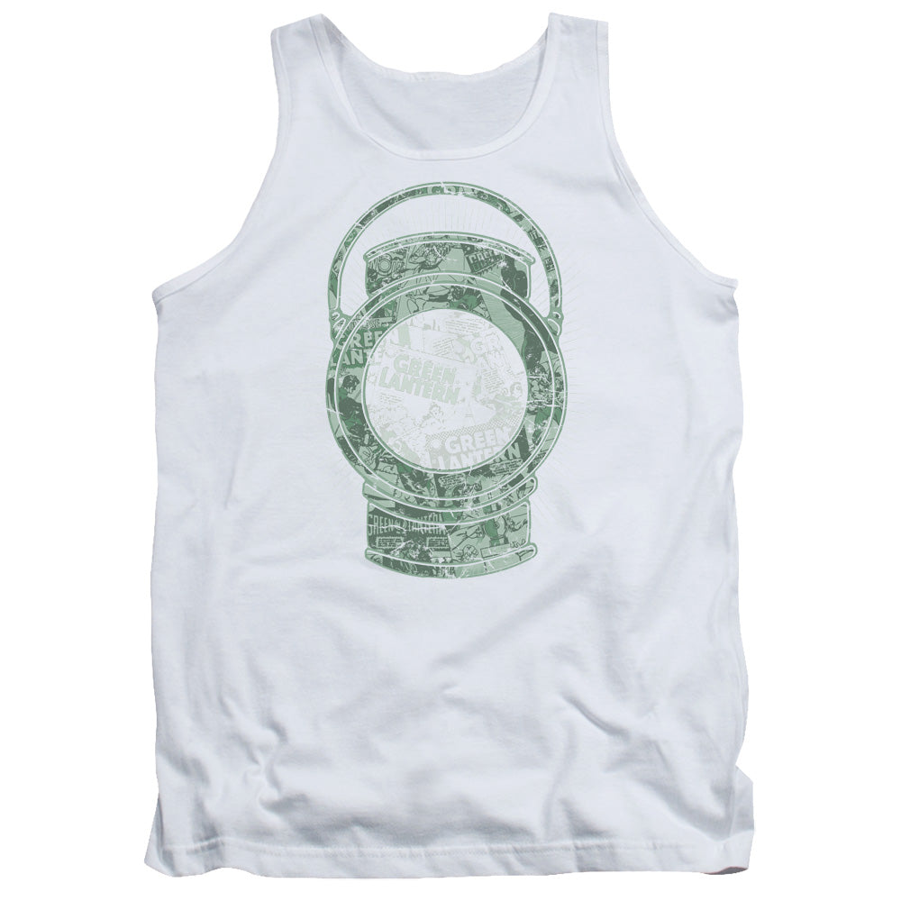 DC Comics Lantern Cover Mens Tank Top Shirt White