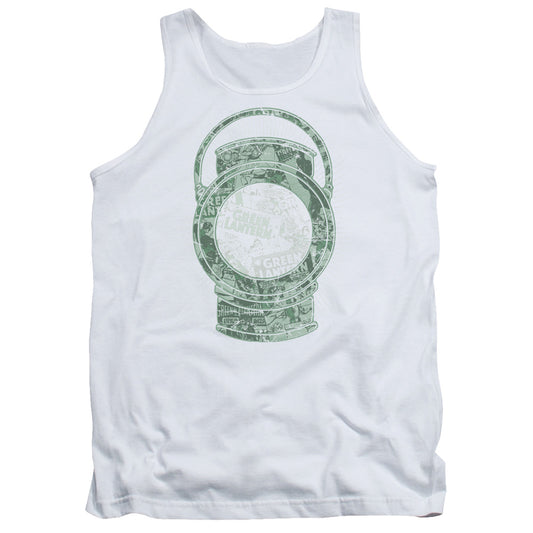 DC Comics Lantern Cover Mens Tank Top Shirt White