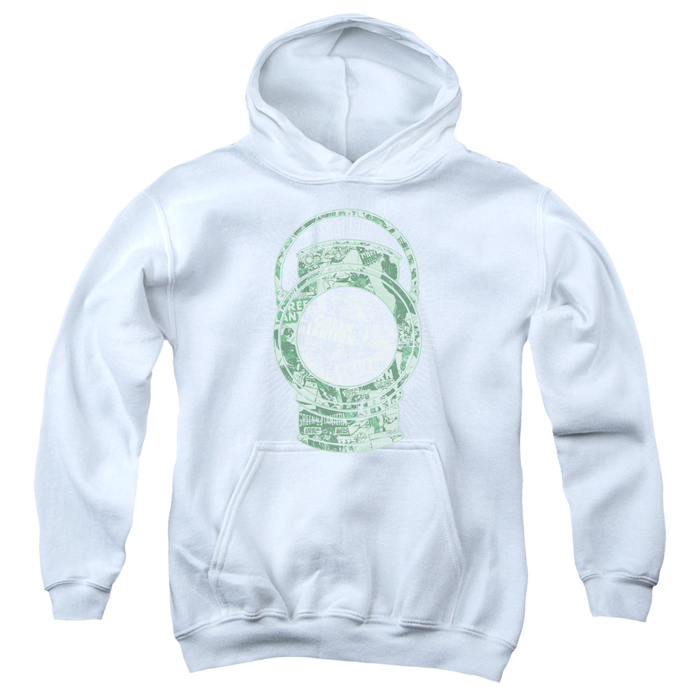 DC Comics Lantern Cover Kids Youth Hoodie White