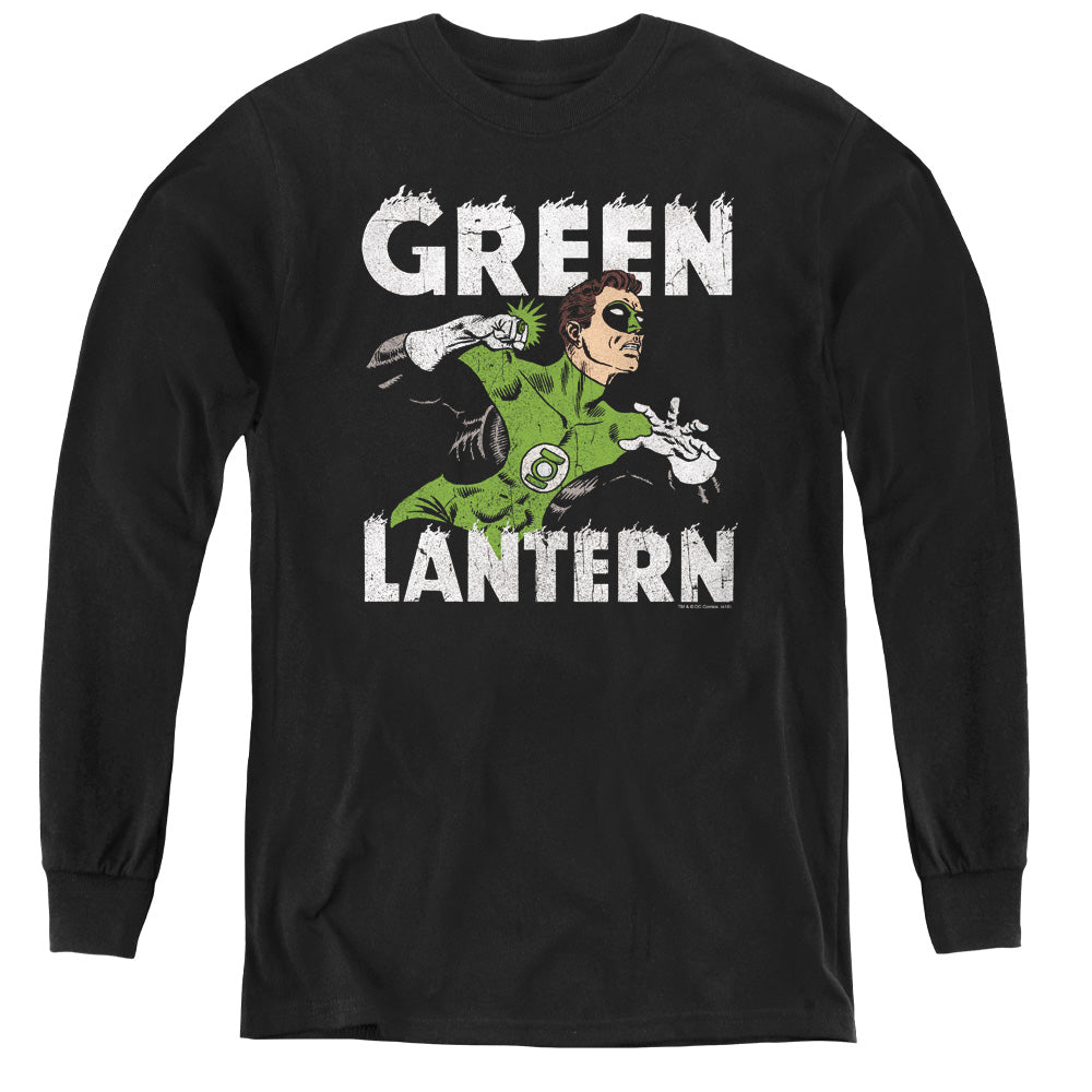 DC Comics Hal Power Long Sleeve Kids Youth T Shirt Black