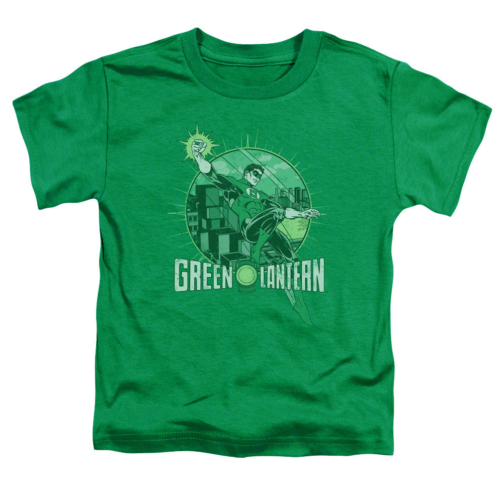 DC Comics City Power Toddler Kids Youth T Shirt Kelly Green