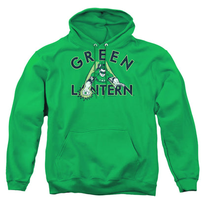 Dc In Flight Mens Hoodie Kelly Green Officially Licensed