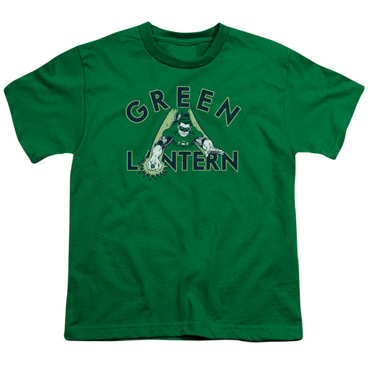 DC Comics in Flight Kids Youth T Shirt Kelly Green