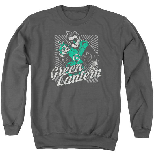 DC Comics Ring Rays Mens Crewneck Sweatshirt Charcoal